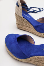 PLATO Lace Up Espadrillas Blue - Image 2