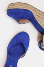 PLATO Lace Up Espadrillas Blue - Image 3