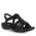 Rieker 60809-00 Black Sandal - Image 3