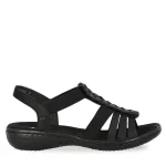 Rieker 60809-00 Black Sandal